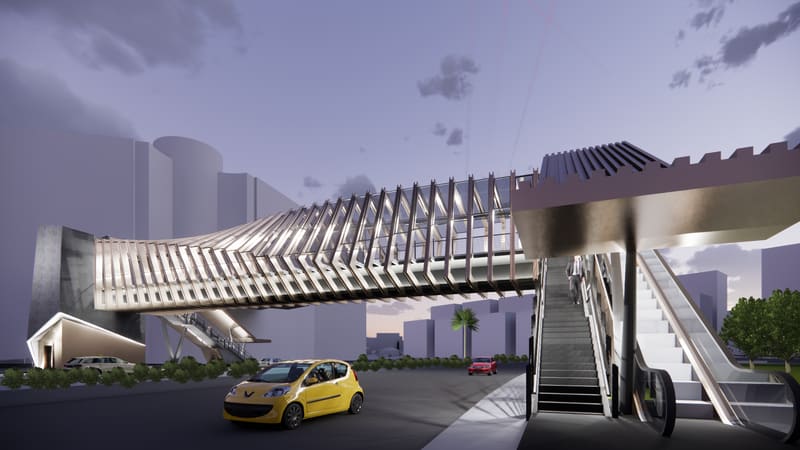 Pedestrian Footbridge (Competition)